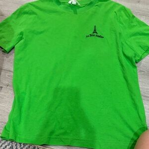 (Purchased in Romania) H&M Oversized Bright Green T-Shirt “Av Bon Atelier”